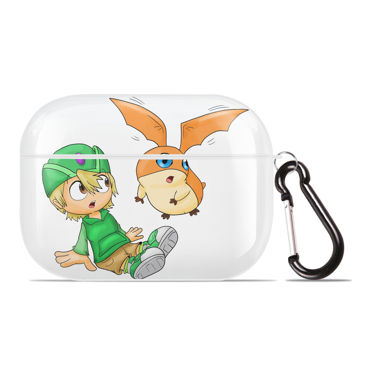 （画像用） Digimon デジタルモンスター/デジモン 【AirPods Pro用】ハードシェル保護ケース 耐衝撃・防指紋・カラビナ付き商品仕様