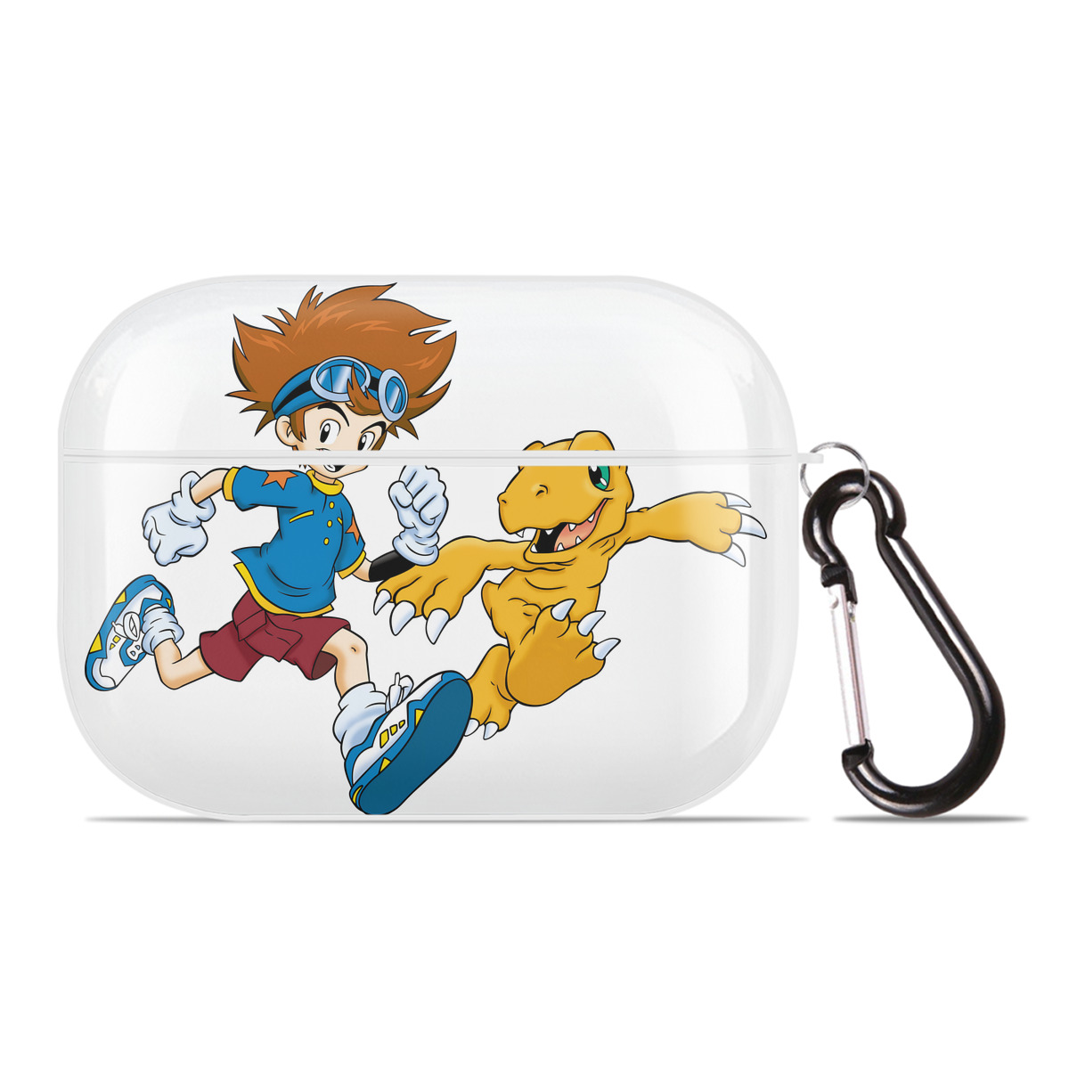 （画像用） Digimon デジタルモンスター/デジモン 【AirPods Pro用】ハードシェル保護ケース 耐衝撃・防指紋・カラビナ付き商品仕様