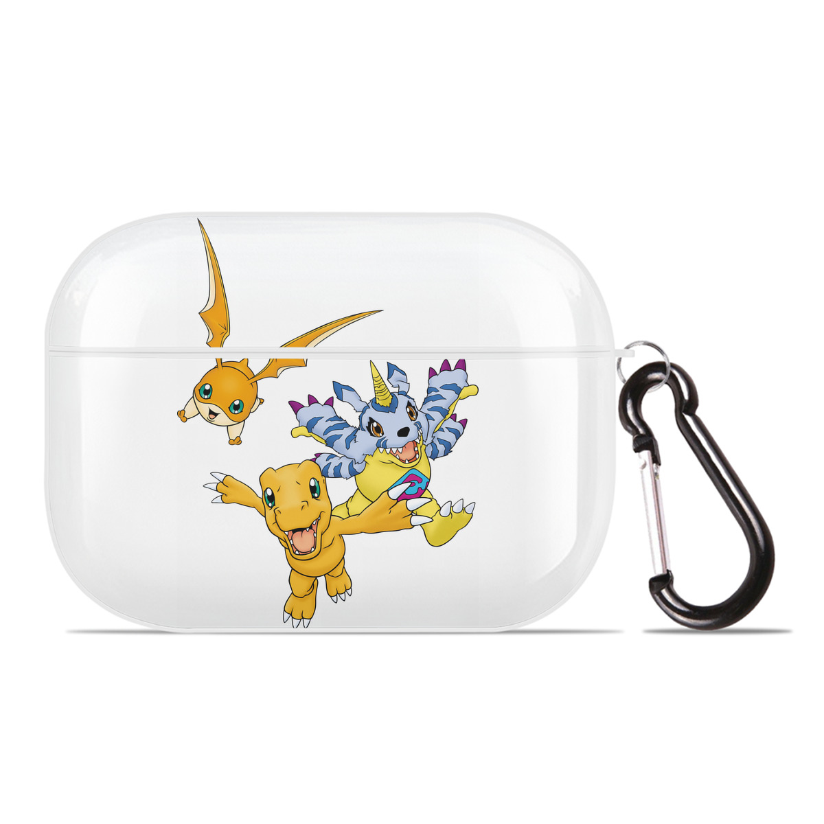 （画像用） Digimon デジタルモンスター/デジモン 【AirPods Pro用】ハードシェル保護ケース 耐衝撃・防指紋・カラビナ付き商品仕様
