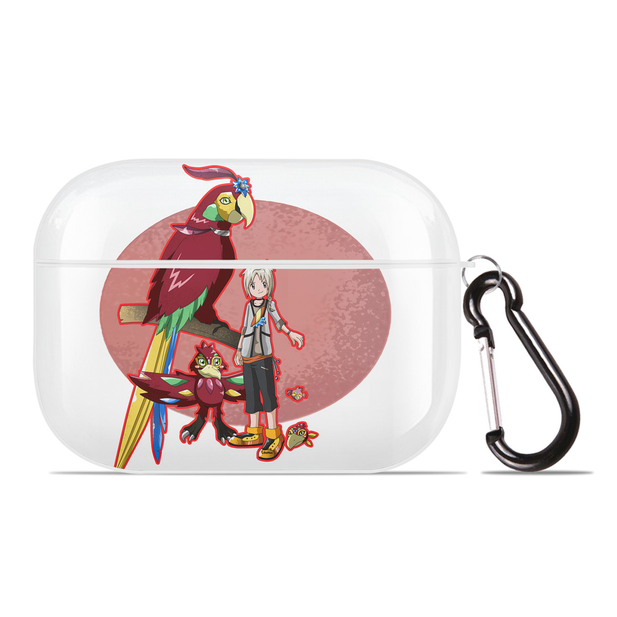 （画像用） Digimon デジタルモンスター/デジモン 【AirPods Pro用】ハードシェル保護ケース 耐衝撃・防指紋・カラビナ付き商品仕様