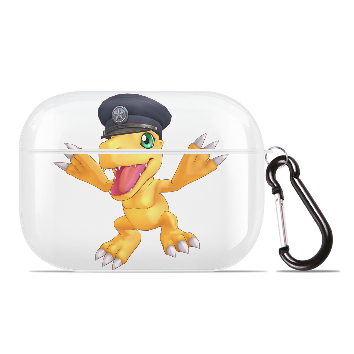 （画像用） Digimon デジタルモンスター/デジモン 【AirPods Pro用】ハードシェル保護ケース 耐衝撃・防指紋・カラビナ付き商品仕様