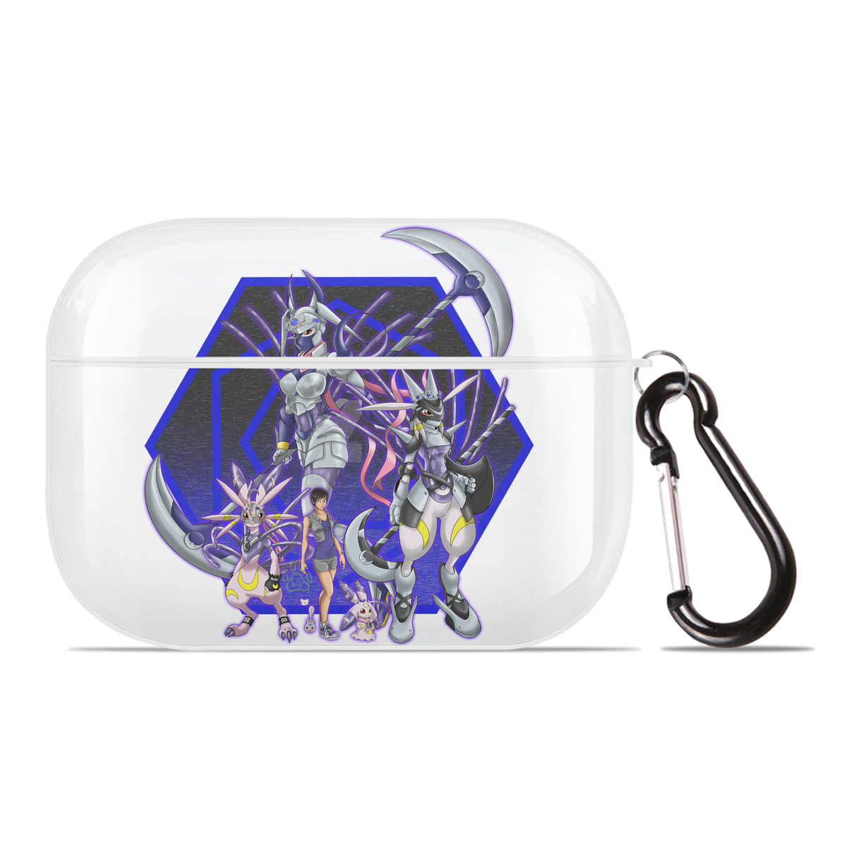 （画像用） Digimon デジタルモンスター/デジモン 【AirPods Pro用】ハードシェル保護ケース 耐衝撃・防指紋・カラビナ付き商品仕様