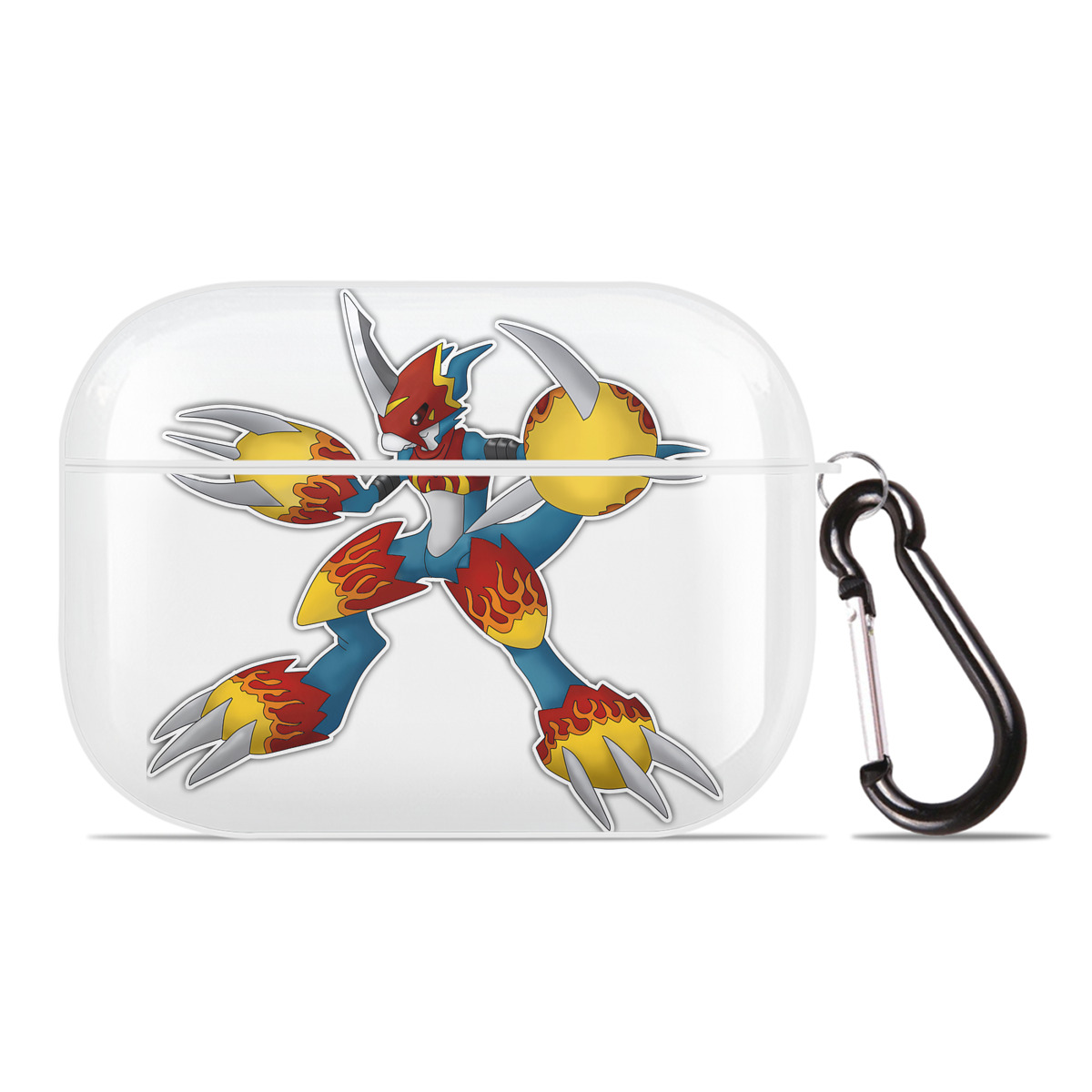 （画像用） Digimon デジタルモンスター/デジモン 【AirPods Pro用】ハードシェル保護ケース 耐衝撃・防指紋・カラビナ付き商品仕様
