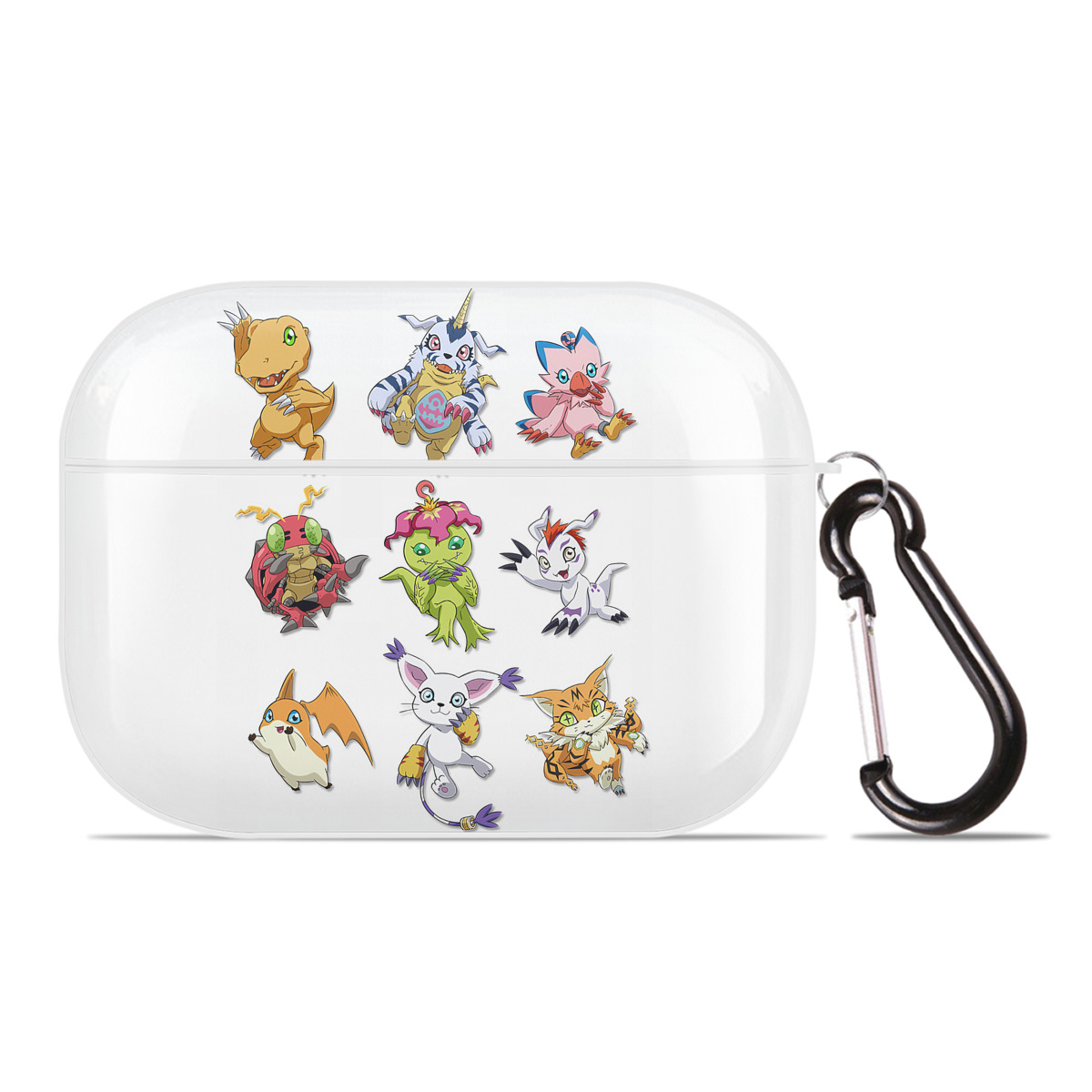 （画像用） Digimon デジタルモンスター/デジモン 【AirPods Pro用】ハードシェル保護ケース 耐衝撃・防指紋・カラビナ付き商品仕様