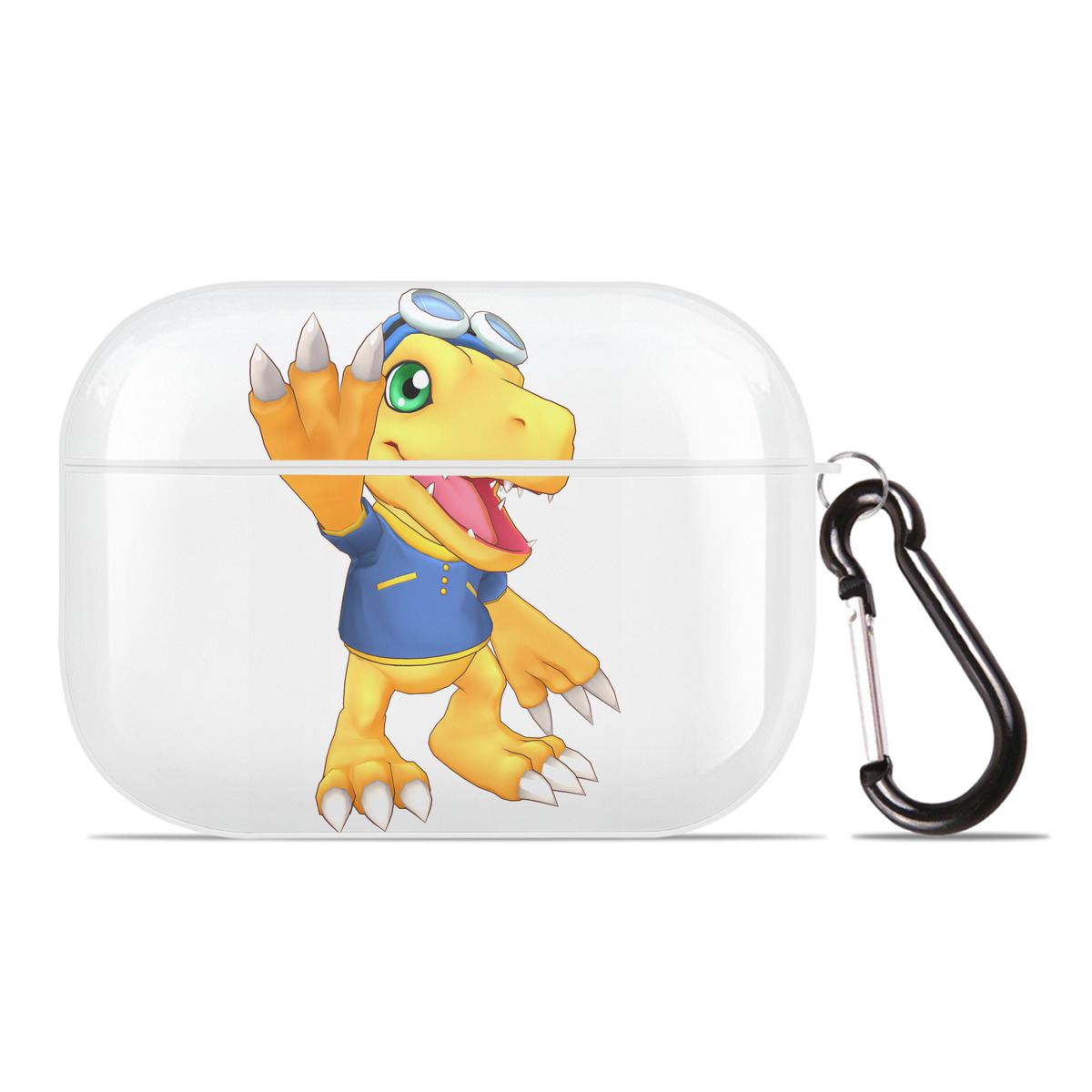 （画像用） Digimon デジタルモンスター/デジモン 【AirPods Pro用】ハードシェル保護ケース 耐衝撃・防指紋・カラビナ付き商品仕様