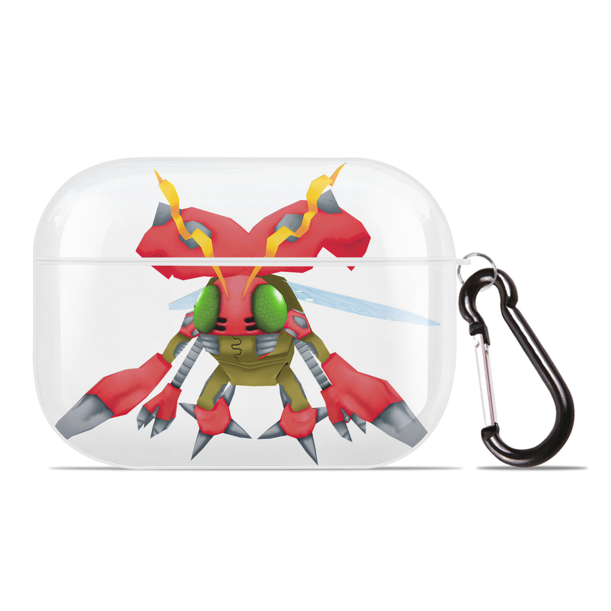 （画像用） Digimon デジタルモンスター/デジモン 【AirPods Pro用】ハードシェル保護ケース 耐衝撃・防指紋・カラビナ付き商品仕様