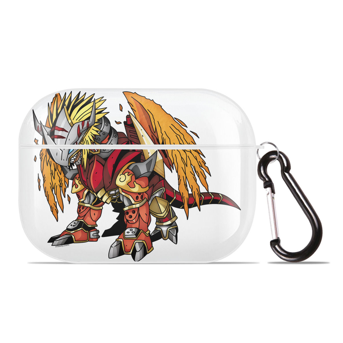 （画像用） Digimon デジタルモンスター/デジモン 【AirPods Pro用】ハードシェル保護ケース 耐衝撃・防指紋・カラビナ付き商品仕様