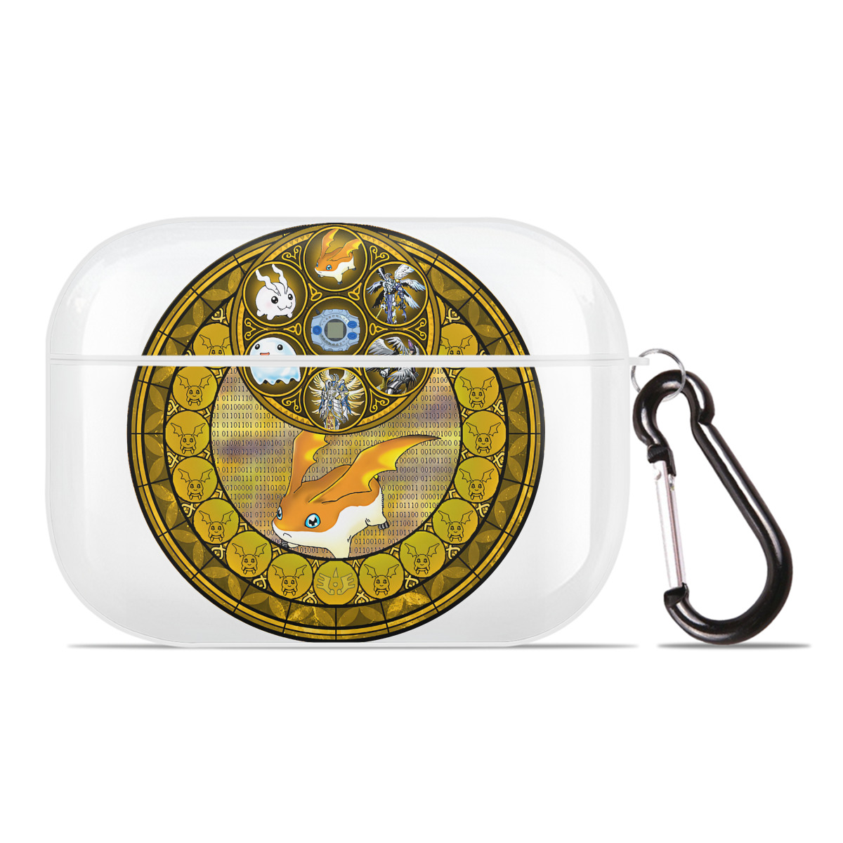 （画像用） Digimon デジタルモンスター/デジモン 【AirPods Pro用】ハードシェル保護ケース 耐衝撃・防指紋・カラビナ付き商品仕様