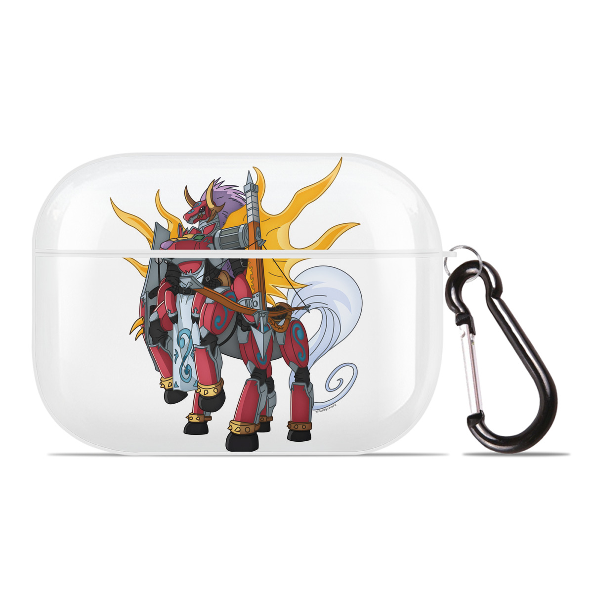 （画像用） Digimon デジタルモンスター/デジモン 【AirPods Pro用】ハードシェル保護ケース 耐衝撃・防指紋・カラビナ付き商品仕様