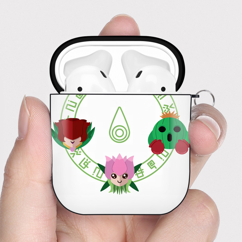 （画像用） Digimon デジタルモンスター/デジモン AirPods 第2世代保護ケース ハードシェル ブラック 耐衝撃・防指紋・カラビナ付き