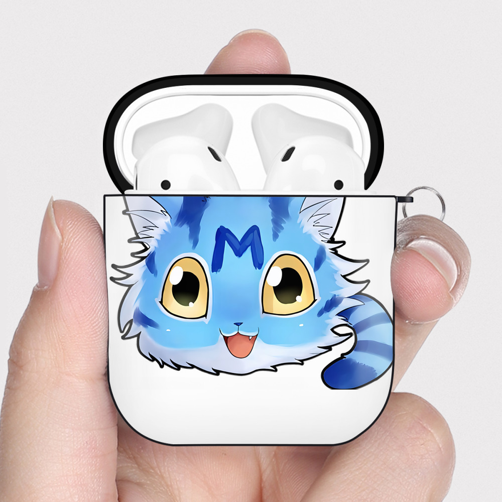 （画像用） Digimon デジタルモンスター/デジモン AirPods 第2世代保護ケース ハードシェル ブラック 耐衝撃・防指紋・カラビナ付き