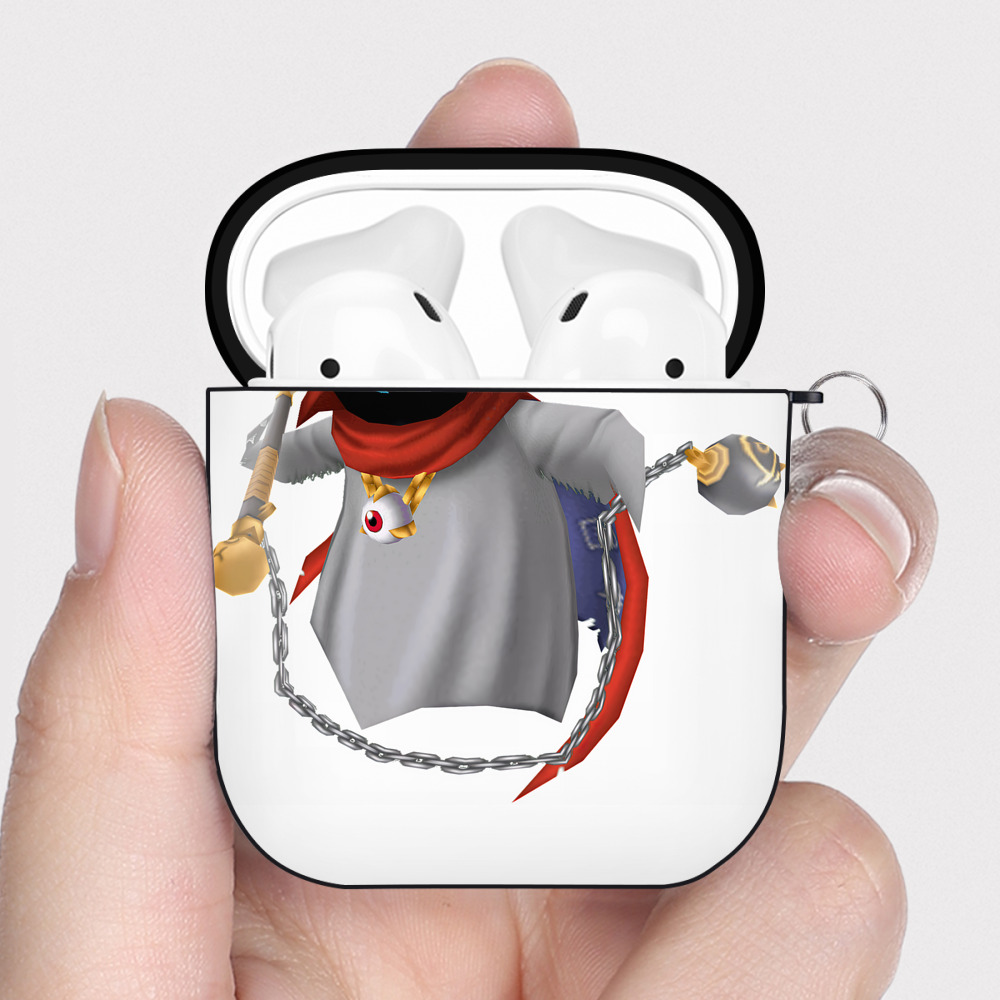 （画像用） Digimon デジタルモンスター/デジモン AirPods 第2世代保護ケース ハードシェル ブラック 耐衝撃・防指紋・カラビナ付き