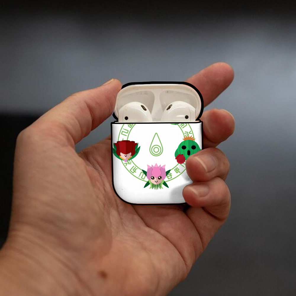 Digimon デジタルモンスター/デジモン AirPods 第2世代保護ケース ハードシェル ブラック 耐衝撃・防指紋・カラビナ付き