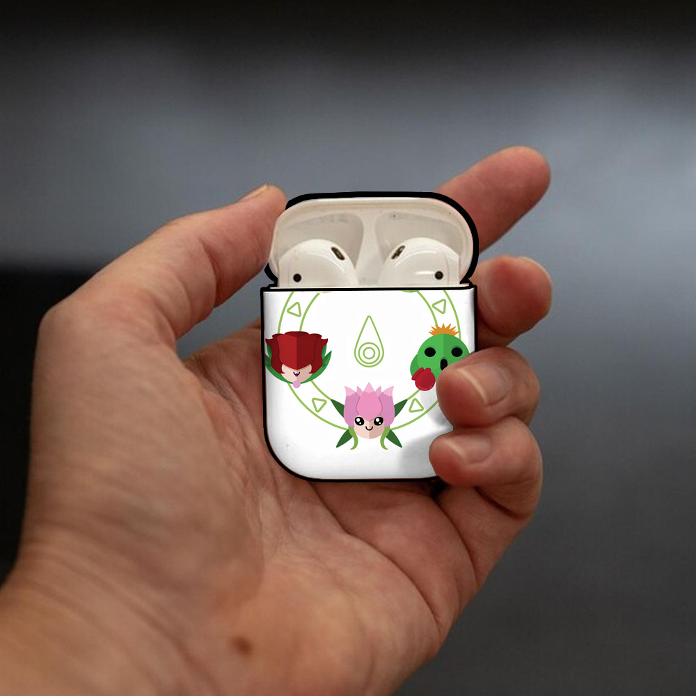 Digimon デジタルモンスター/デジモン AirPods 第2世代保護ケース ハードシェル ブラック 耐衝撃・防指紋・カラビナ付き