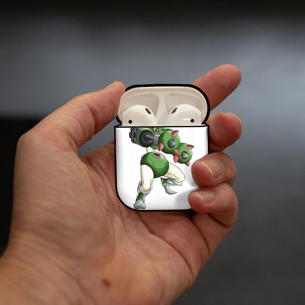 Digimon デジタルモンスター/デジモン AirPods 第2世代保護ケース ハードシェル ブラック 耐衝撃・防指紋・カラビナ付き