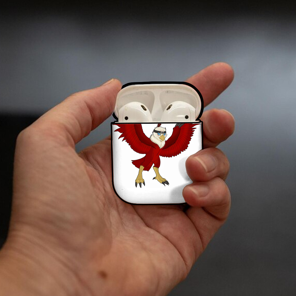Digimon デジタルモンスター/デジモン AirPods 第2世代保護ケース ハードシェル ブラック 耐衝撃・防指紋・カラビナ付き