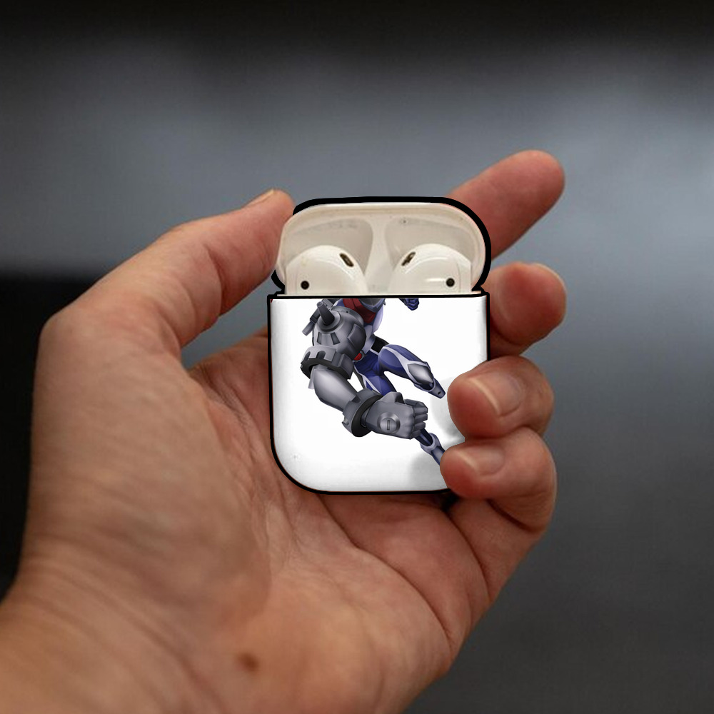 Digimon デジタルモンスター/デジモン AirPods 第2世代保護ケース ハードシェル ブラック 耐衝撃・防指紋・カラビナ付き