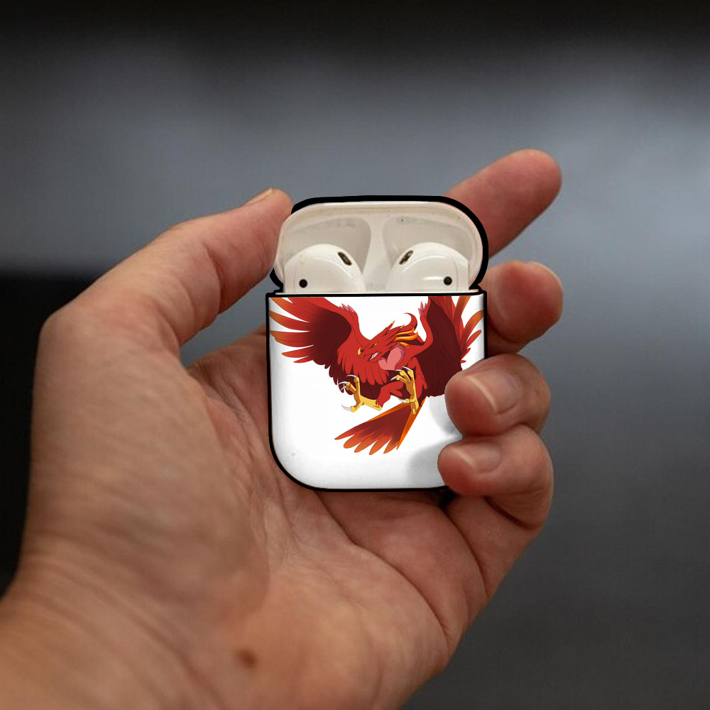 Digimon デジタルモンスター/デジモン AirPods 第2世代保護ケース ハードシェル ブラック 耐衝撃・防指紋・カラビナ付き