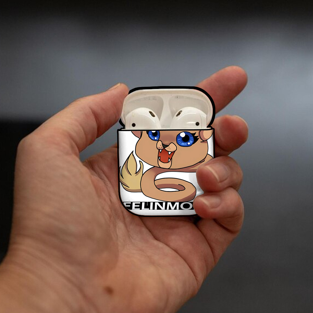 Digimon デジタルモンスター/デジモン AirPods 第2世代保護ケース ハードシェル ブラック 耐衝撃・防指紋・カラビナ付き