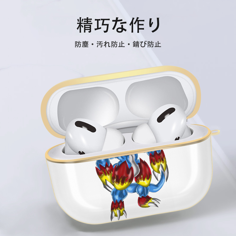 Digimon デジタルモンスター/デジモン 【AirPods Pro用】ハードシェル保護ケース｜耐衝撃・防指紋・カラビナ付き商品仕様