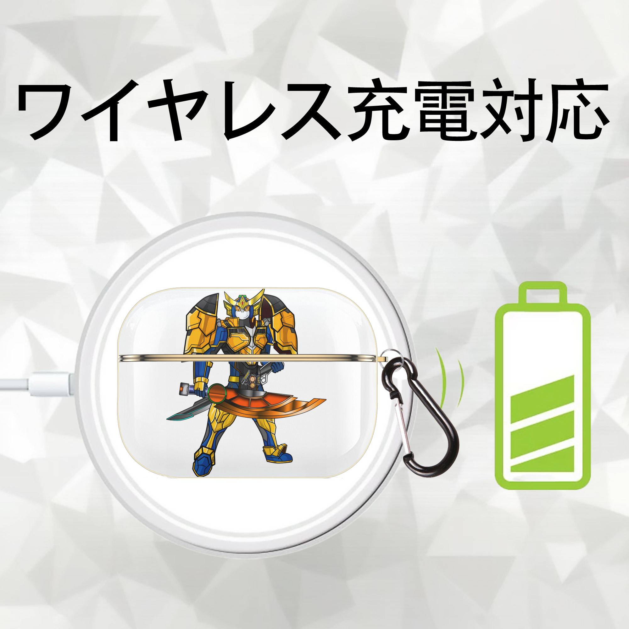 Digimon デジタルモンスター/デジモン 【AirPods Pro用】ハードシェル保護ケース｜耐衝撃・防指紋・カラビナ付き商品仕様