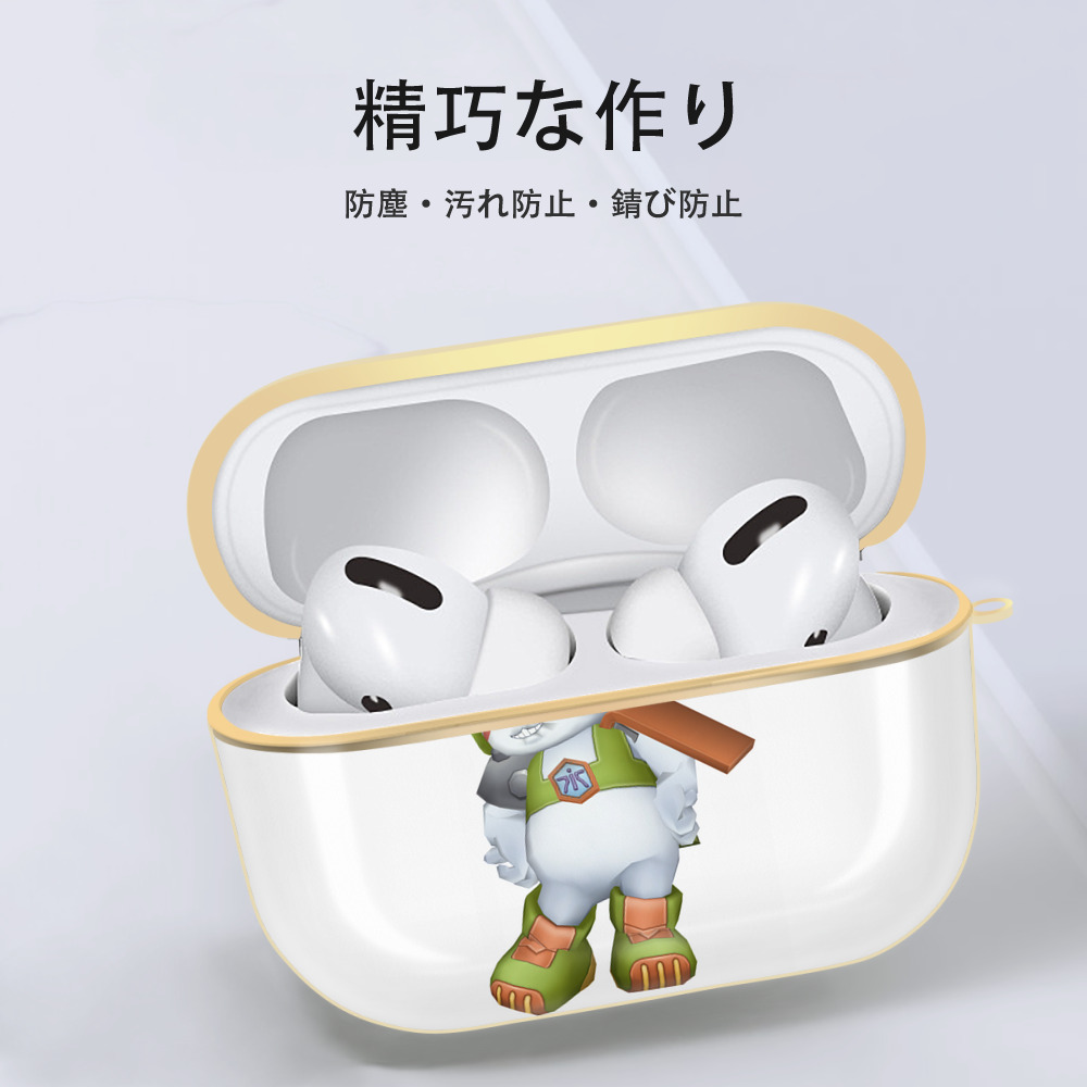 Digimon デジタルモンスター/デジモン 【AirPods Pro用】ハードシェル保護ケース｜耐衝撃・防指紋・カラビナ付き商品仕様