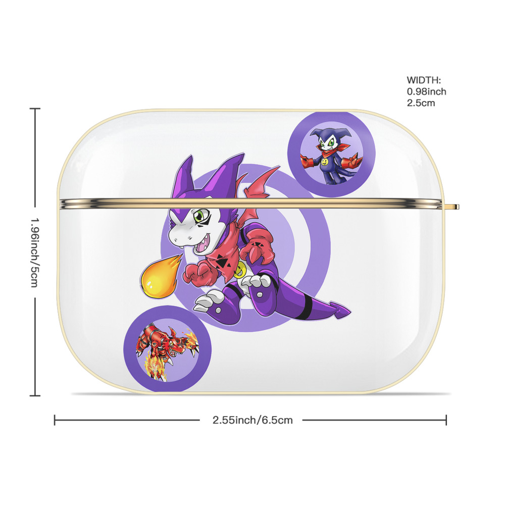 Digimon デジタルモンスター/デジモン 【AirPods Pro用】ハードシェル保護ケース｜耐衝撃・防指紋・カラビナ付き商品仕様