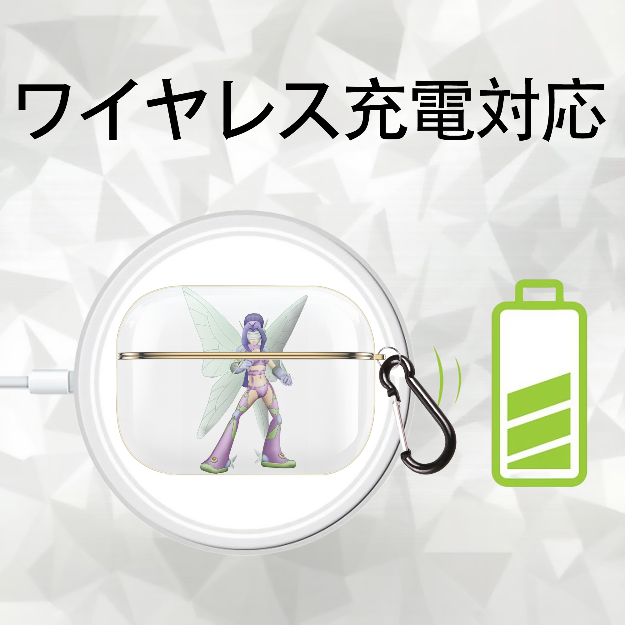 Digimon デジタルモンスター/デジモン 【AirPods Pro用】ハードシェル保護ケース｜耐衝撃・防指紋・カラビナ付き商品仕様