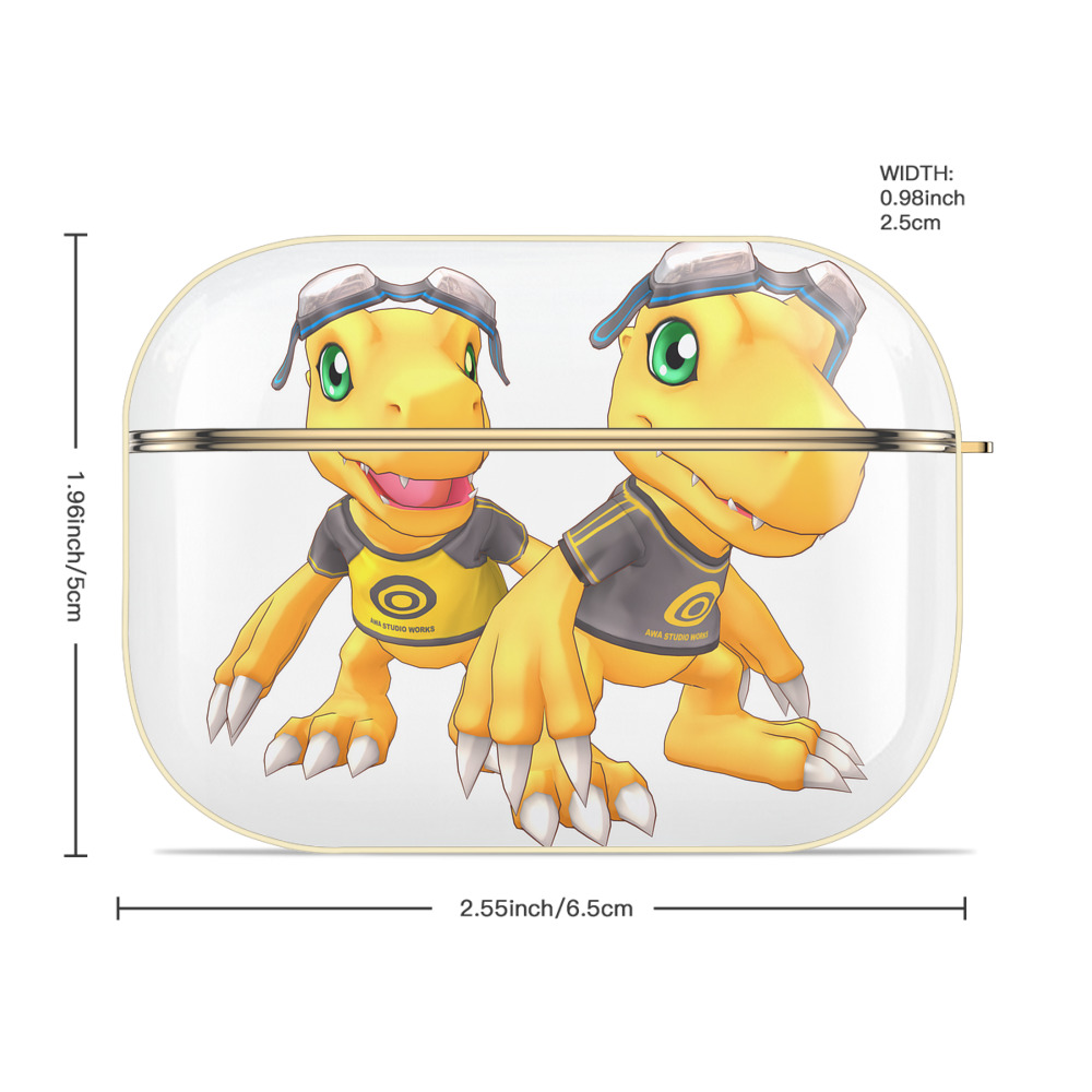 Digimon デジタルモンスター/デジモン 【AirPods Pro用】ハードシェル保護ケース｜耐衝撃・防指紋・カラビナ付き商品仕様