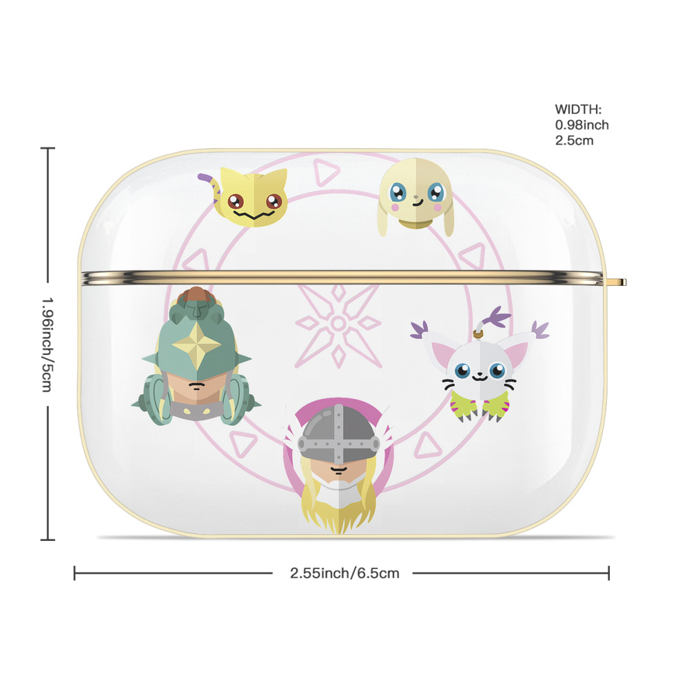 Digimon デジタルモンスター/デジモン 【AirPods Pro用】ハードシェル保護ケース｜耐衝撃・防指紋・カラビナ付き商品仕様