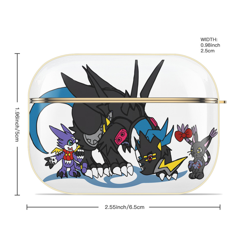 Digimon デジタルモンスター/デジモン 【AirPods Pro用】ハードシェル保護ケース｜耐衝撃・防指紋・カラビナ付き商品仕様