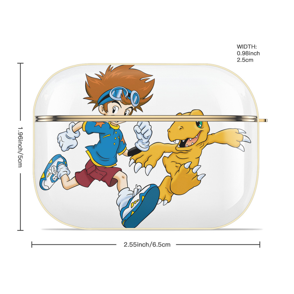 Digimon デジタルモンスター/デジモン 【AirPods Pro用】ハードシェル保護ケース｜耐衝撃・防指紋・カラビナ付き商品仕様