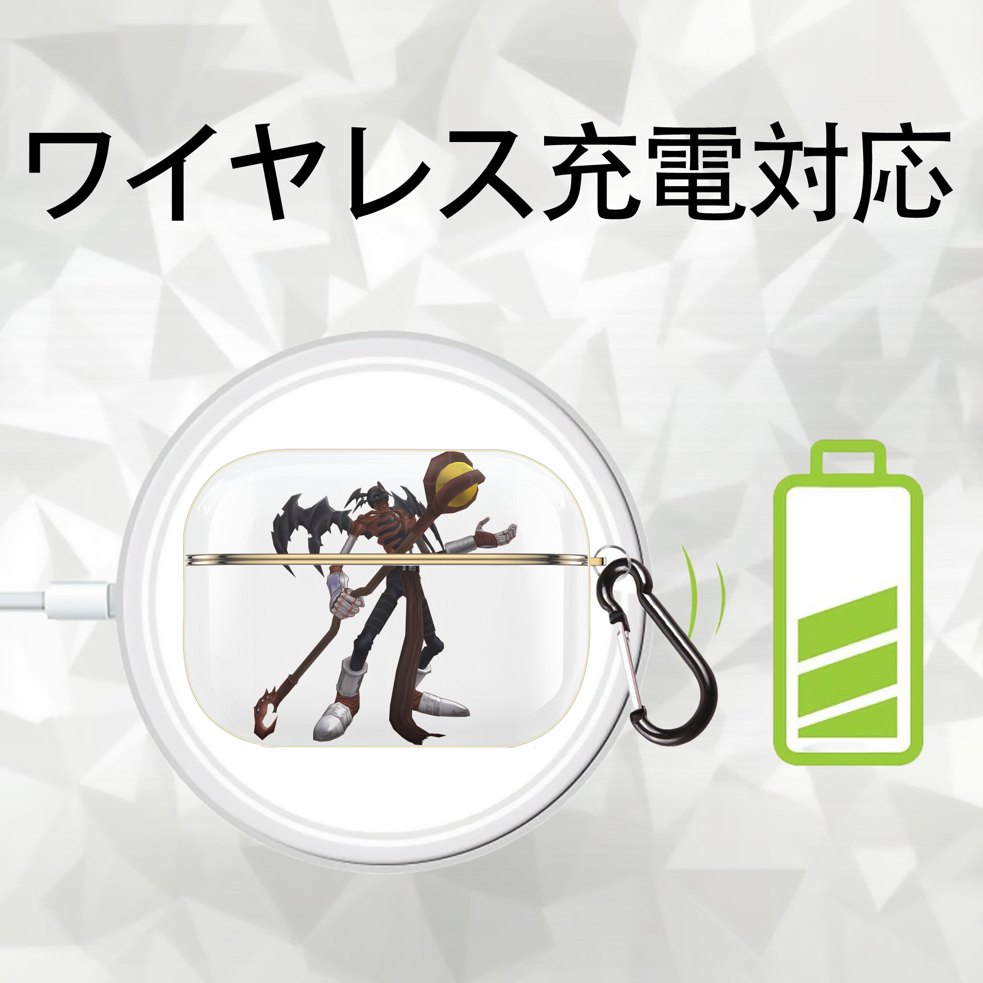 Digimon デジタルモンスター/デジモン 【AirPods Pro用】ハードシェル保護ケース｜耐衝撃・防指紋・カラビナ付き商品仕様