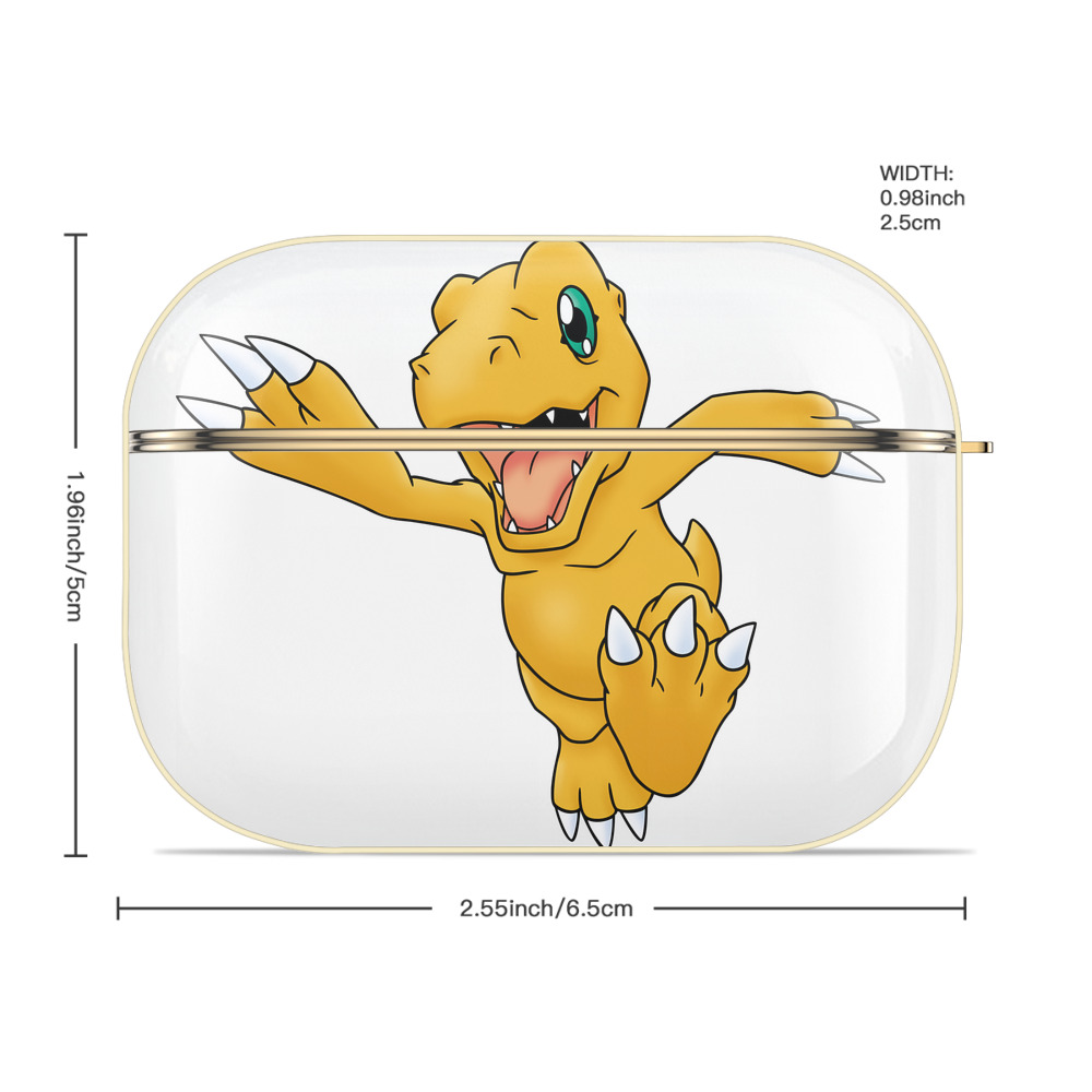 Digimon デジタルモンスター/デジモン 【AirPods Pro用】ハードシェル保護ケース｜耐衝撃・防指紋・カラビナ付き商品仕様