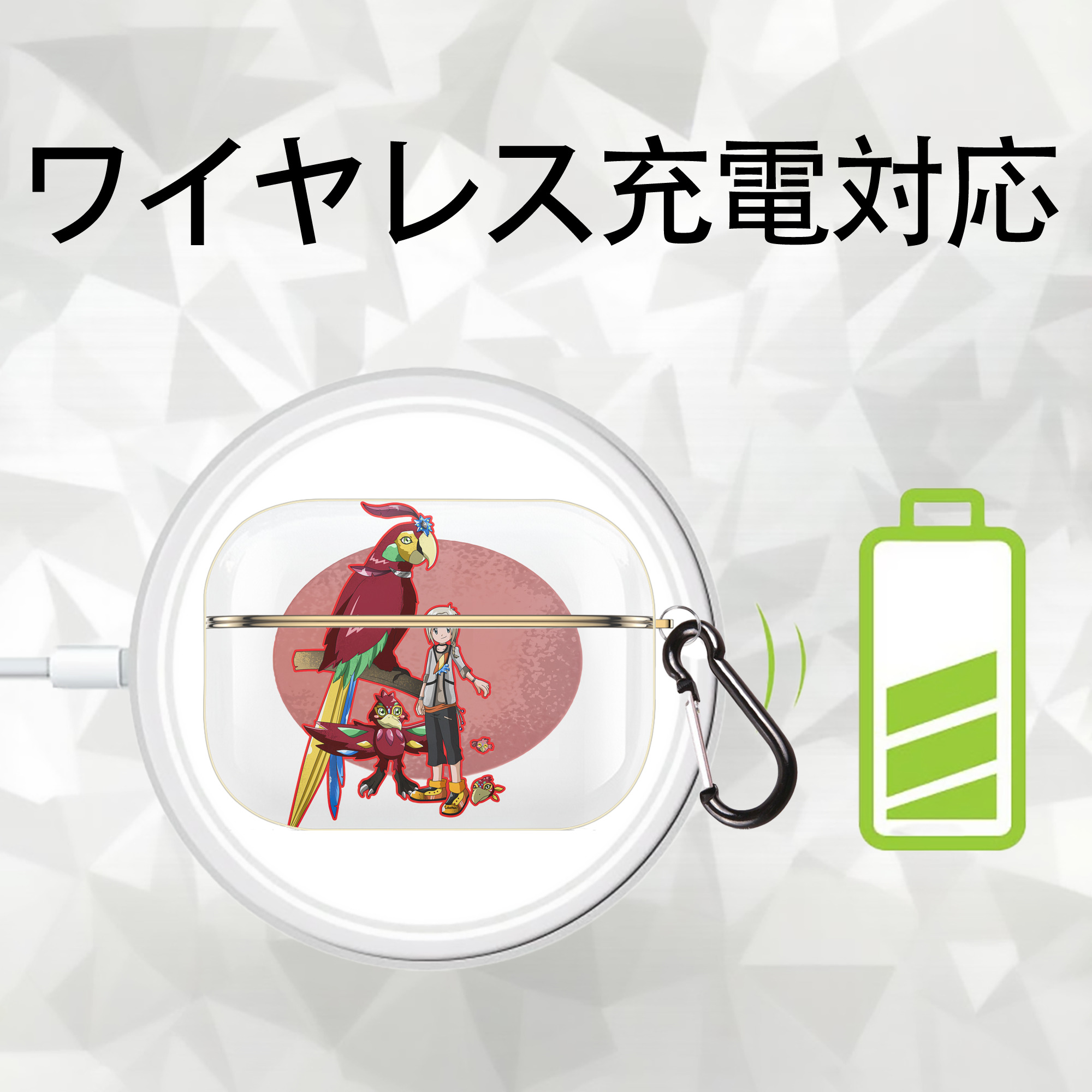 Digimon デジタルモンスター/デジモン 【AirPods Pro用】ハードシェル保護ケース｜耐衝撃・防指紋・カラビナ付き商品仕様