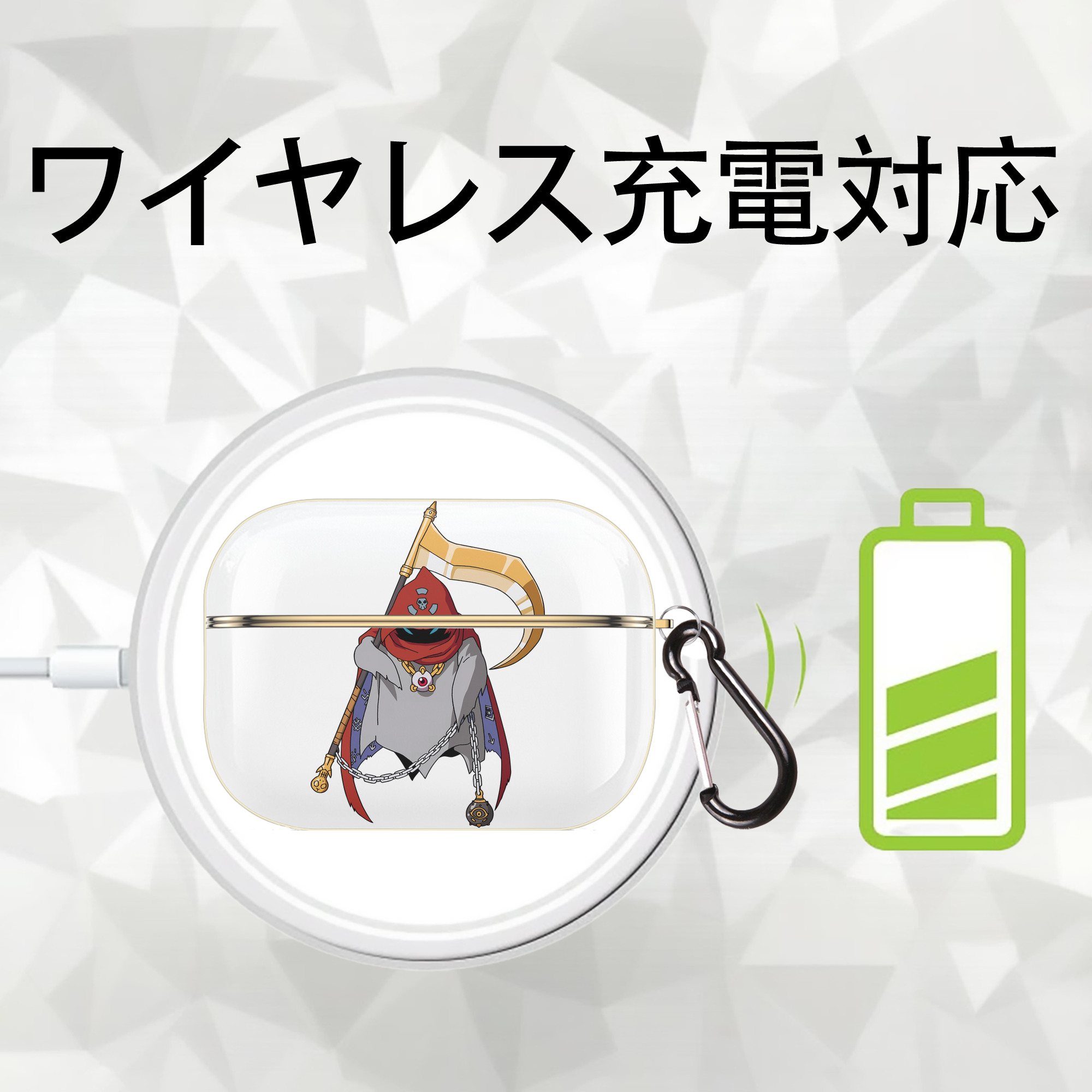 Digimon デジタルモンスター/デジモン 【AirPods Pro用】ハードシェル保護ケース｜耐衝撃・防指紋・カラビナ付き商品仕様