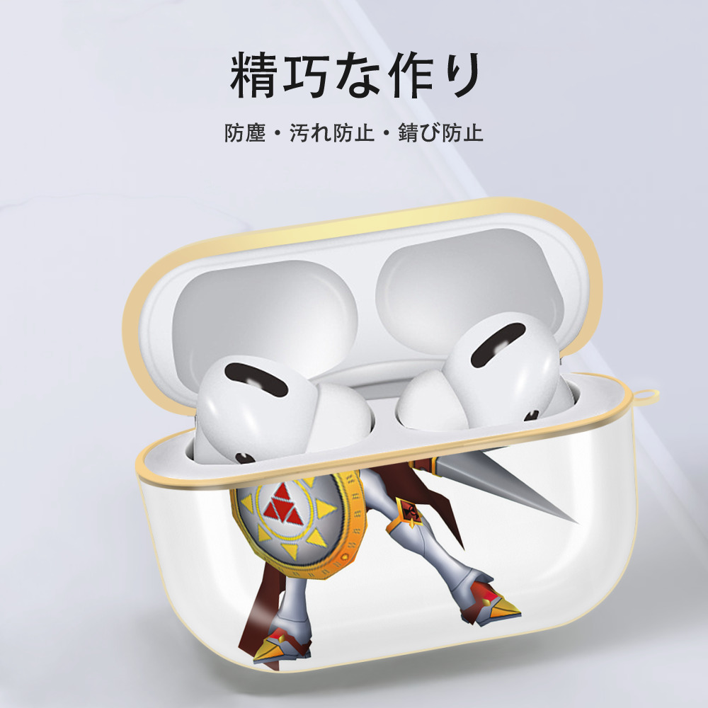 Digimon デジタルモンスター/デジモン 【AirPods Pro用】ハードシェル保護ケース｜耐衝撃・防指紋・カラビナ付き商品仕様