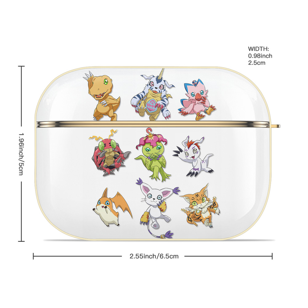Digimon デジタルモンスター/デジモン 【AirPods Pro用】ハードシェル保護ケース｜耐衝撃・防指紋・カラビナ付き商品仕様