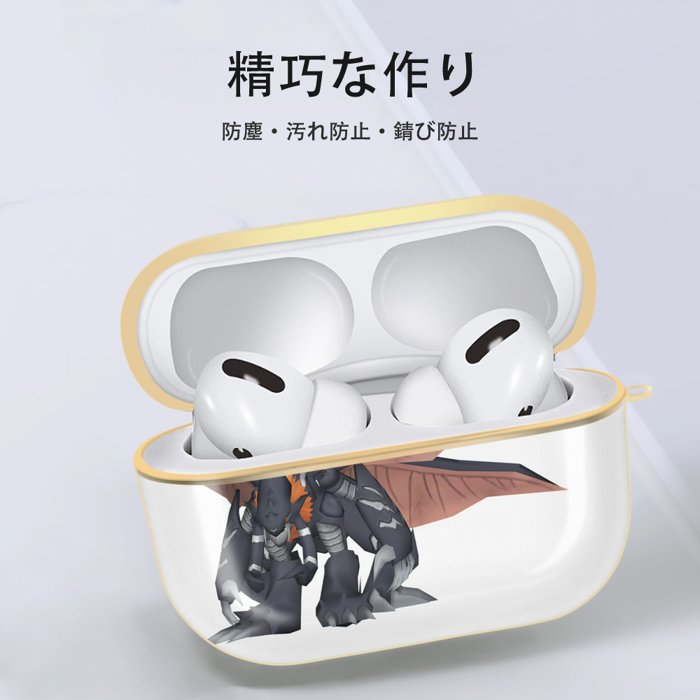 Digimon デジタルモンスター/デジモン 【AirPods Pro用】ハードシェル保護ケース｜耐衝撃・防指紋・カラビナ付き商品仕様