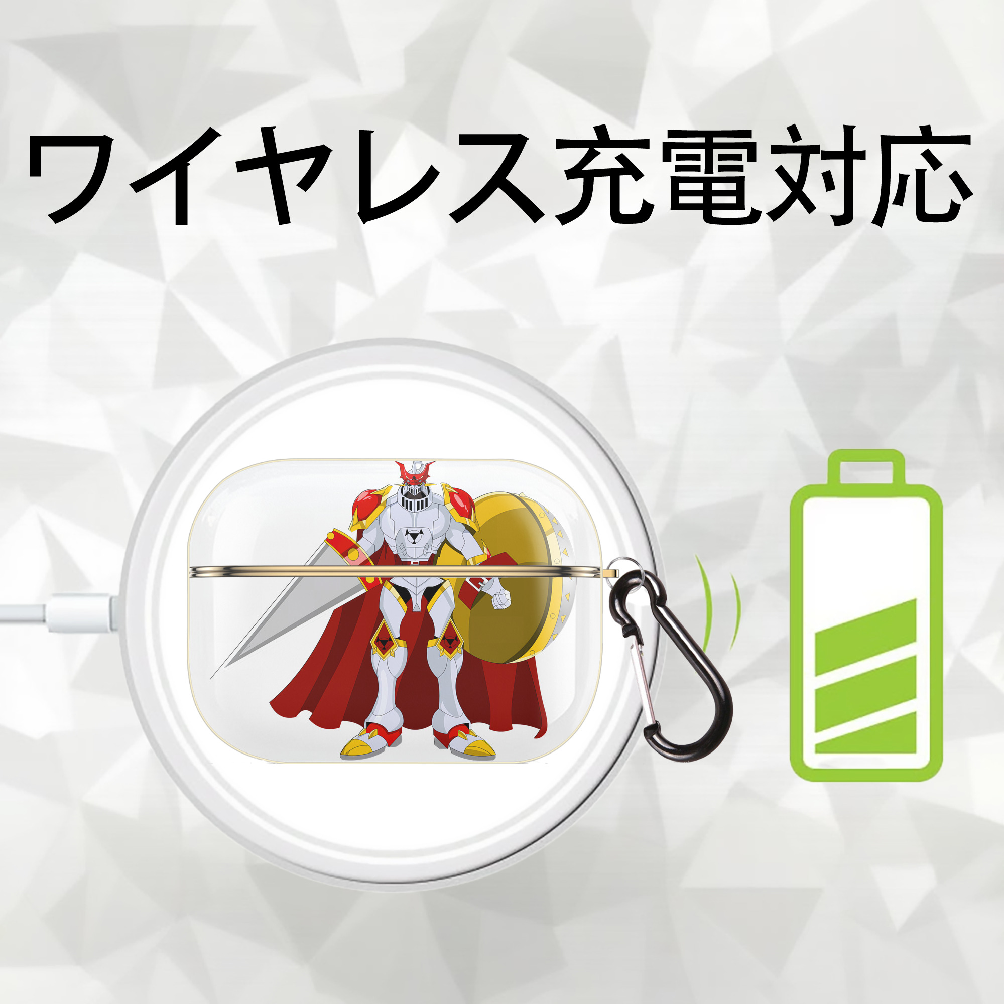 Digimon デジタルモンスター/デジモン 【AirPods Pro用】ハードシェル保護ケース｜耐衝撃・防指紋・カラビナ付き商品仕様