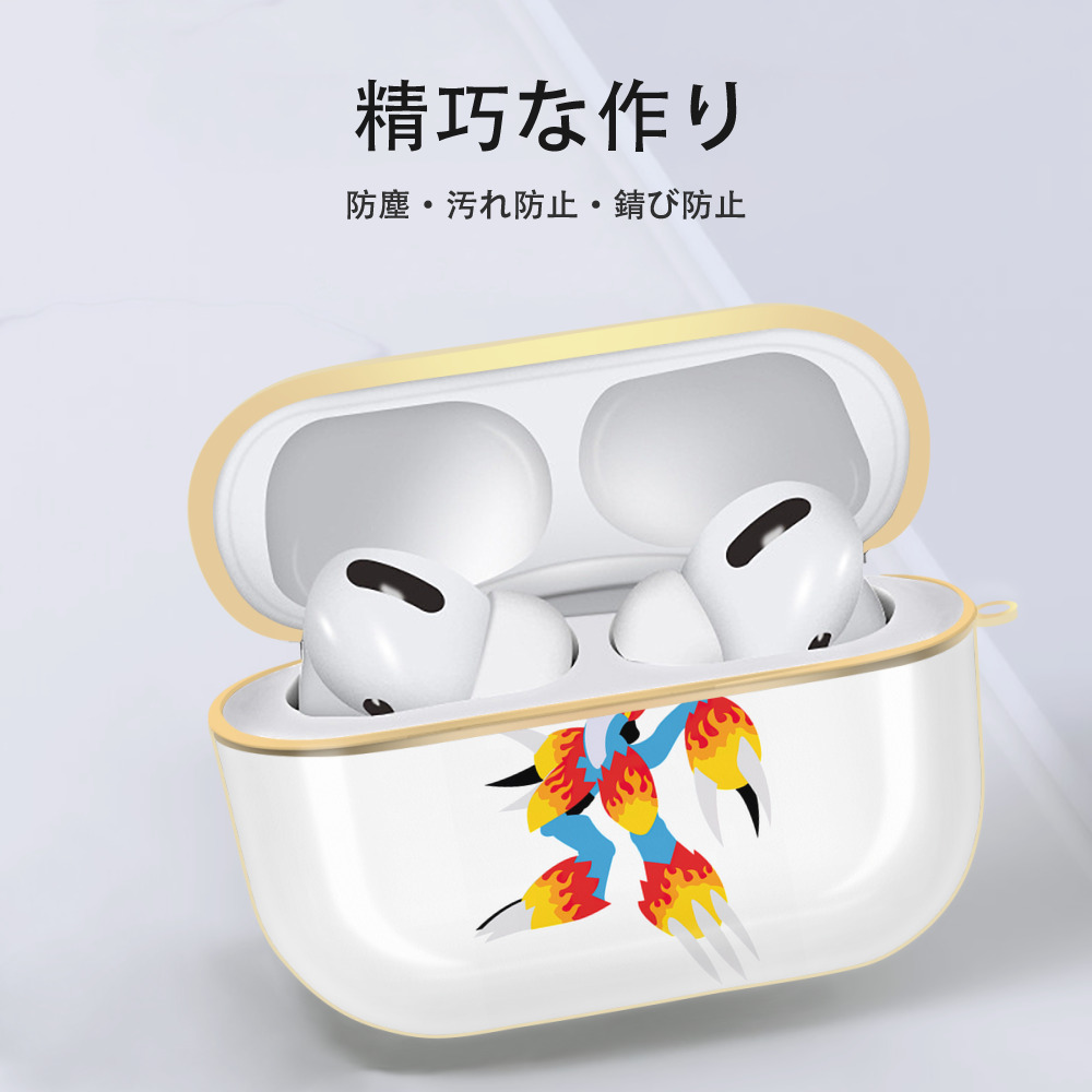 Digimon デジタルモンスター/デジモン 【AirPods Pro用】ハードシェル保護ケース｜耐衝撃・防指紋・カラビナ付き商品仕様