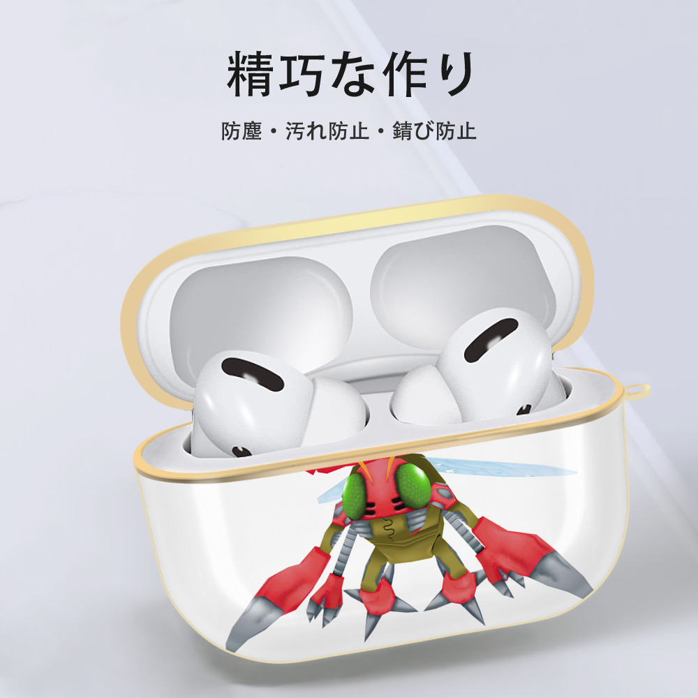 Digimon デジタルモンスター/デジモン 【AirPods Pro用】ハードシェル保護ケース｜耐衝撃・防指紋・カラビナ付き商品仕様
