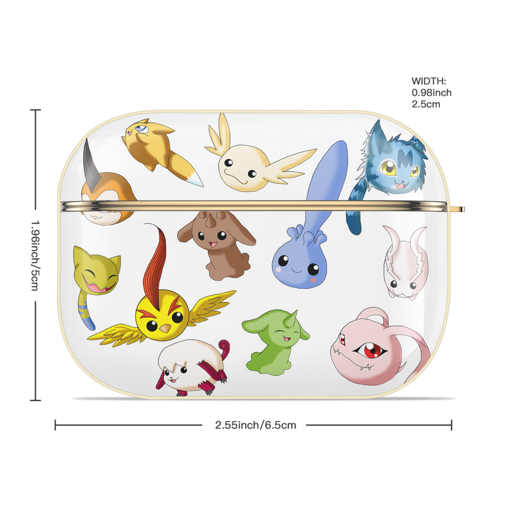 Digimon デジタルモンスター/デジモン 【AirPods Pro用】ハードシェル保護ケース｜耐衝撃・防指紋・カラビナ付き商品仕様