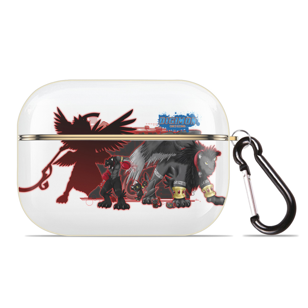 （画像用） Digimon デジタルモンスター/デジモン 【AirPods Pro用】ハードシェル保護ケース｜耐衝撃・防指紋・カラビナ付き商品仕様