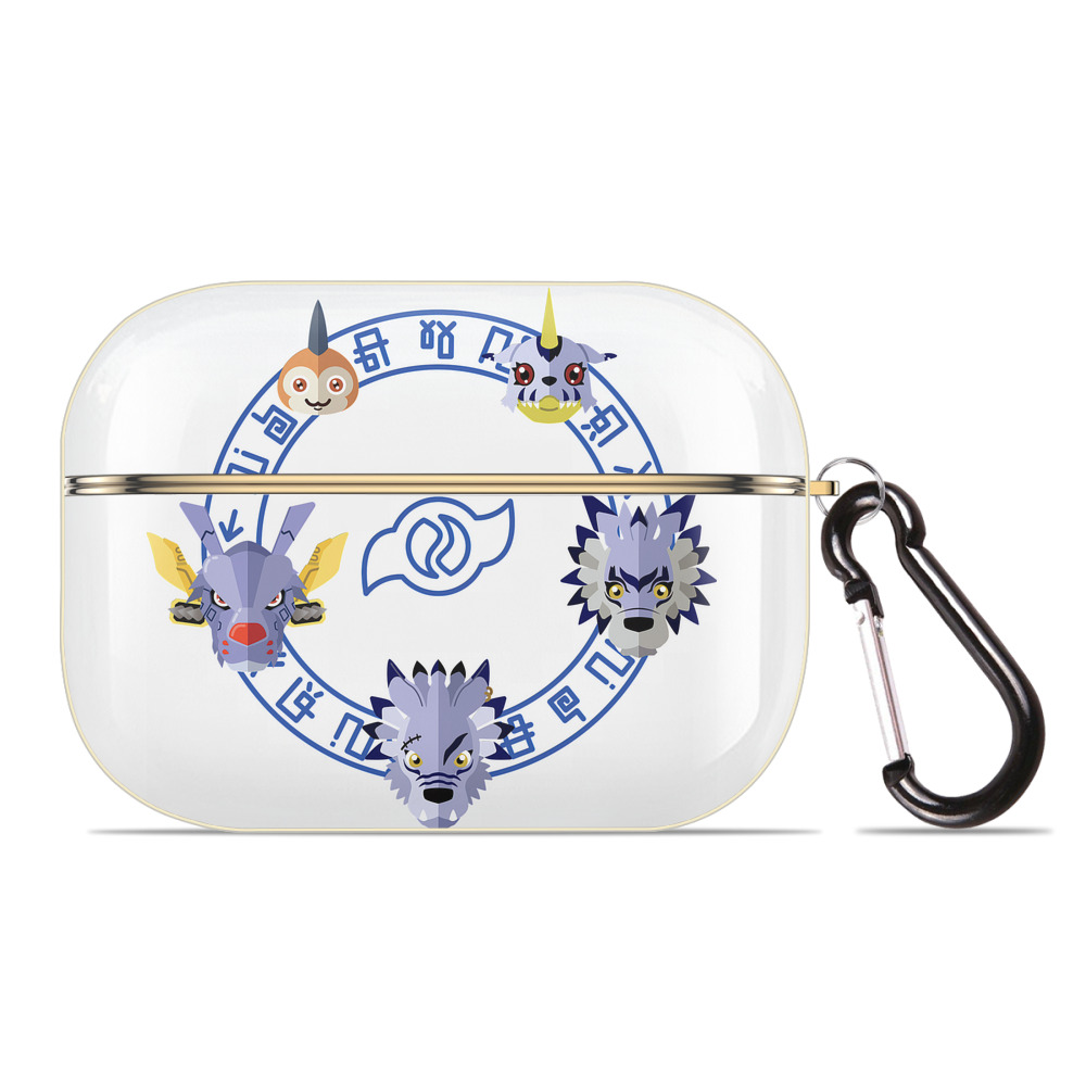 （画像用） Digimon デジタルモンスター/デジモン 【AirPods Pro用】ハードシェル保護ケース｜耐衝撃・防指紋・カラビナ付き商品仕様