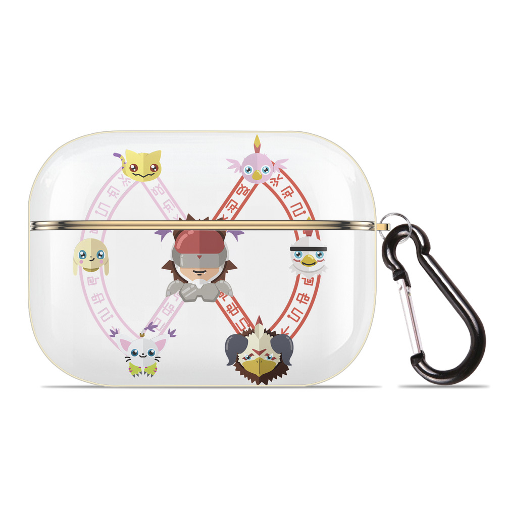 （画像用） Digimon デジタルモンスター/デジモン 【AirPods Pro用】ハードシェル保護ケース｜耐衝撃・防指紋・カラビナ付き商品仕様