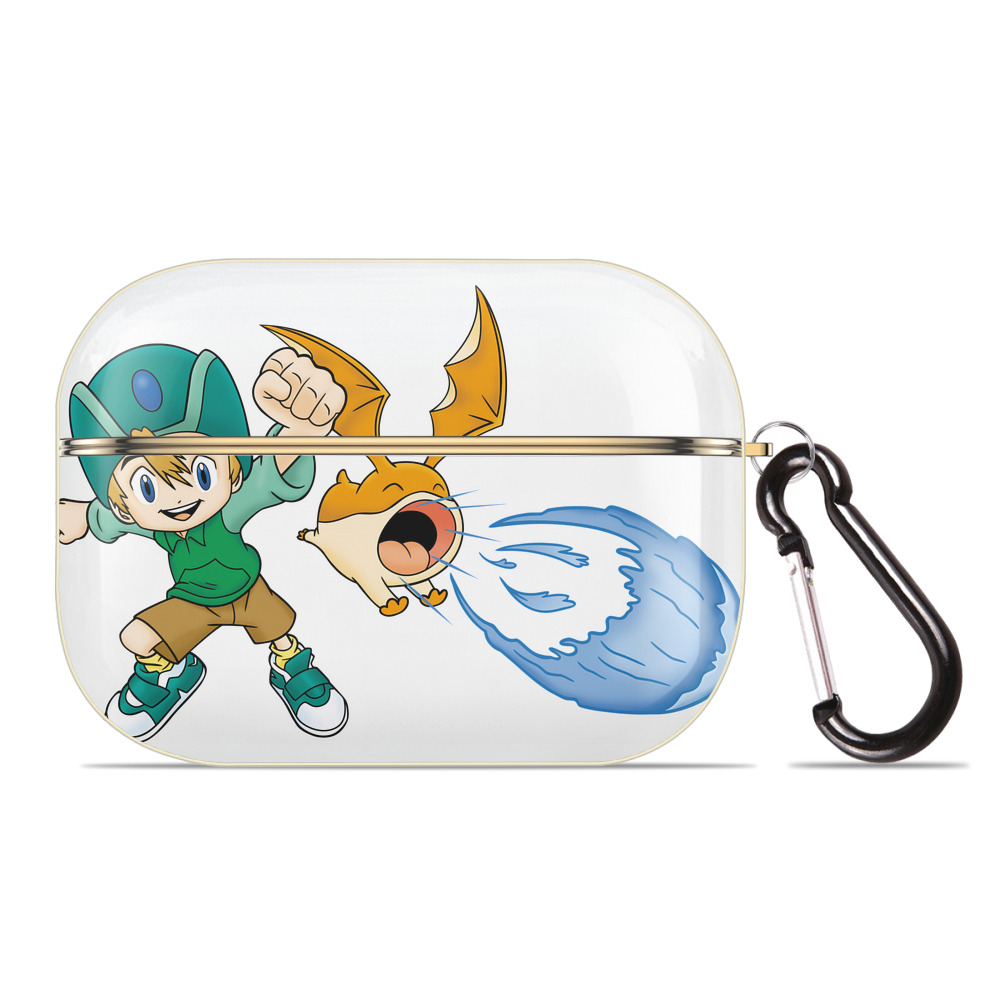 （画像用） Digimon デジタルモンスター/デジモン 【AirPods Pro用】ハードシェル保護ケース｜耐衝撃・防指紋・カラビナ付き商品仕様