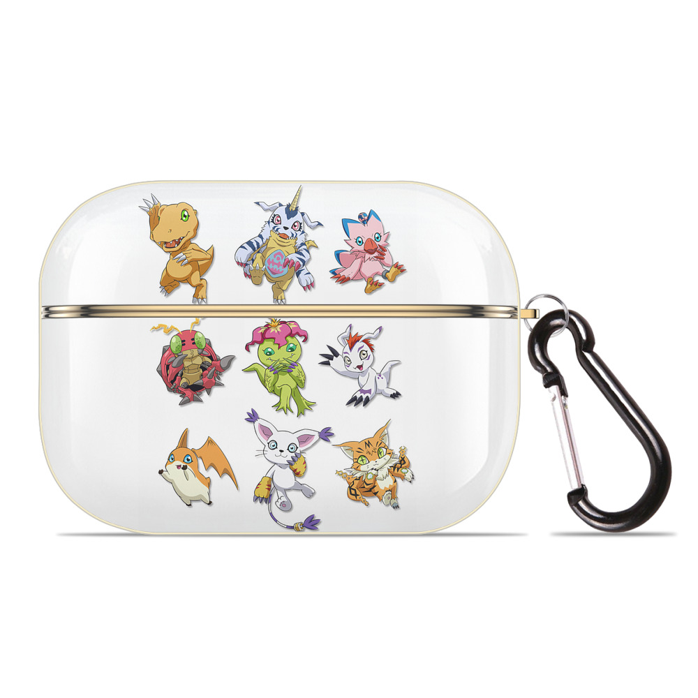 （画像用） Digimon デジタルモンスター/デジモン 【AirPods Pro用】ハードシェル保護ケース｜耐衝撃・防指紋・カラビナ付き商品仕様