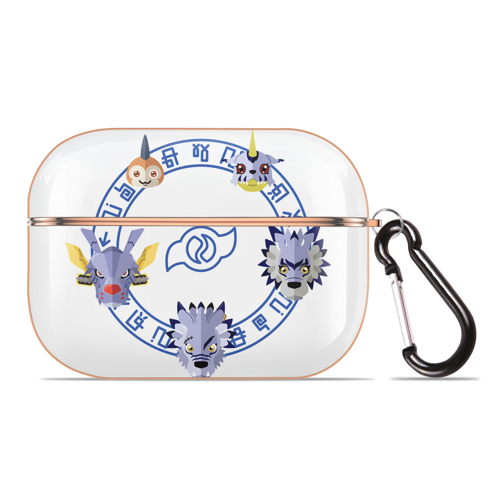 （画像用） Digimon デジタルモンスター/デジモン 【AirPods Pro用】ハードシェル保護ケース｜耐衝撃・防指紋・カラビナ付き商品仕様