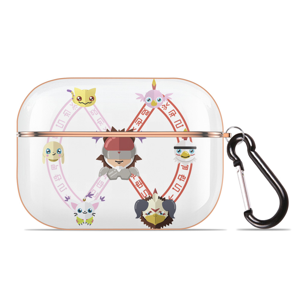 （画像用） Digimon デジタルモンスター/デジモン 【AirPods Pro用】ハードシェル保護ケース｜耐衝撃・防指紋・カラビナ付き商品仕様